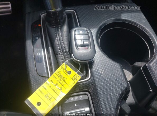 2HGFE2F50PH505926 2023 HONDA CIVIC Black წინა პანელის ხედი