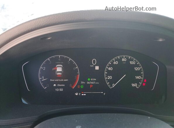 2HGFE2F50PH524055 2023 HONDA CIVIC Blue Սարքավորումների վահանակի տեսք