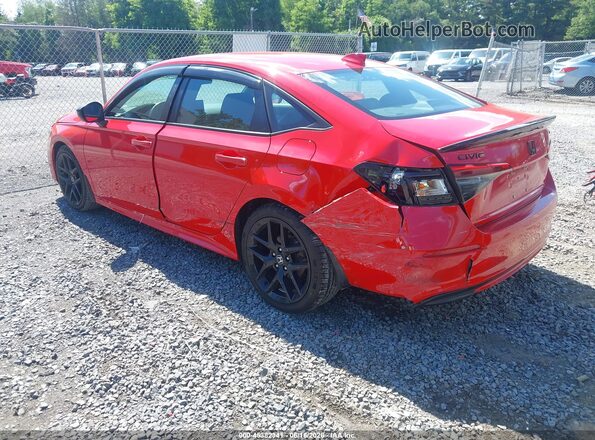 2HGFE2F50PH525769 2023 HONDA CIVIC Красный Задняя левая четверть