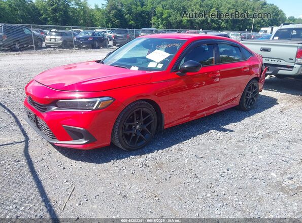 2HGFE2F50PH525769 2023 HONDA CIVIC Красный Передняя левая четверть