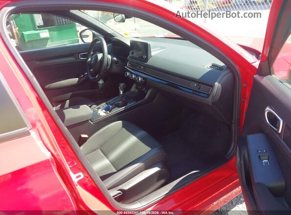 2HGFE2F50PH525769 2023 HONDA CIVIC Красный Вид салона спереди
