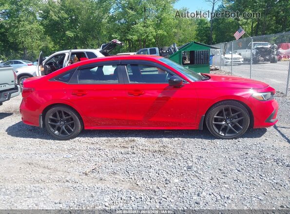 2HGFE2F50PH525769 2023 HONDA CIVIC Красный Вид задней части салона
