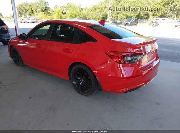 2HGFE2F50PH533001 2023 HONDA CIVIC Red Trasero izquierdo