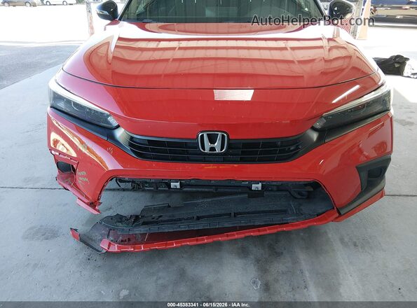2HGFE2F50PH533001 2023 HONDA CIVIC Red Vista interior trasera