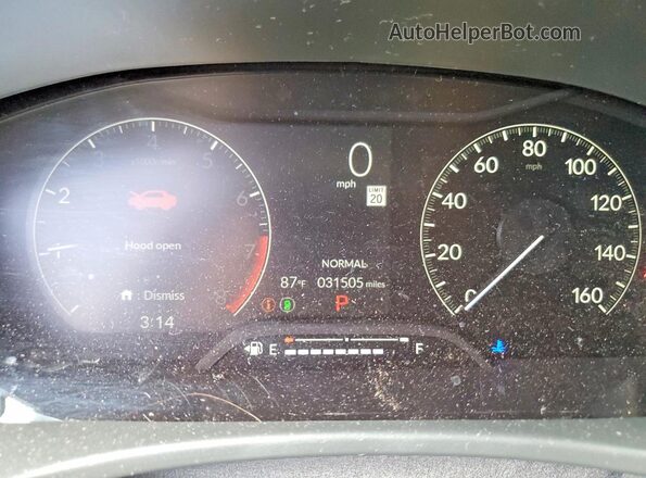 2HGFE2F50RH539898 2024 HONDA CIVIC Charcoal Widok zestawu wskaźników