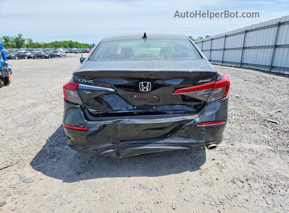 2HGFE2F50RH569886 2024 HONDA CIVIC Black Widok z tyłu