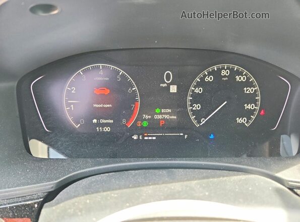 2HGFE2F50RH569886 2024 HONDA CIVIC Black Widok zestawu wskaźników