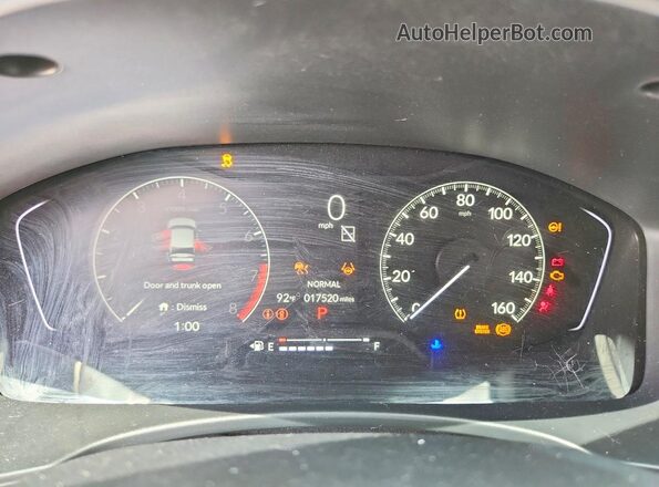 2HGFE2F50RH570570 2024 HONDA CIVIC Black ხელსაწყოთა პანელის ხედი