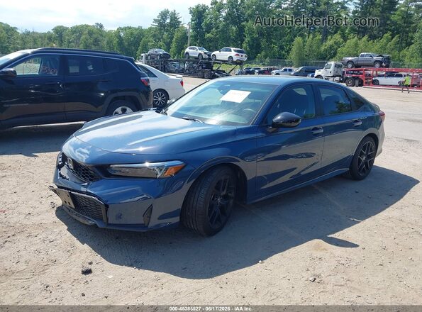 2HGFE2F50SH533265 2025 HONDA CIVIC Blue წინა მარცხენა ხედი სამი მეოთხედიდან