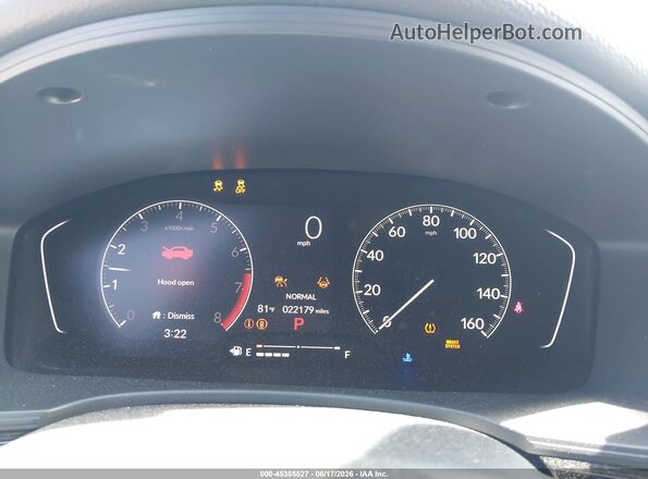 2HGFE2F50SH533265 2025 HONDA CIVIC Blue უკანა სავარძლების ხედი