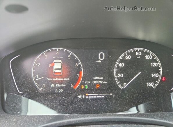 2HGFE2F50TH513230 2026 HONDA CIVIC Blue Widok zestawu wskaźników