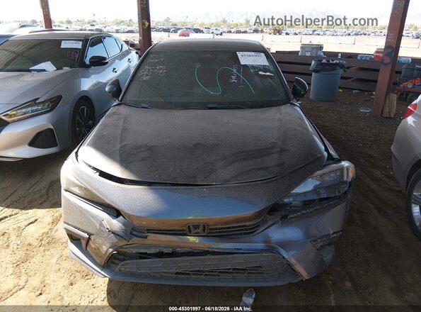 2HGFE2F51NH525793 2022 HONDA CIVIC Blue Widok z przodu