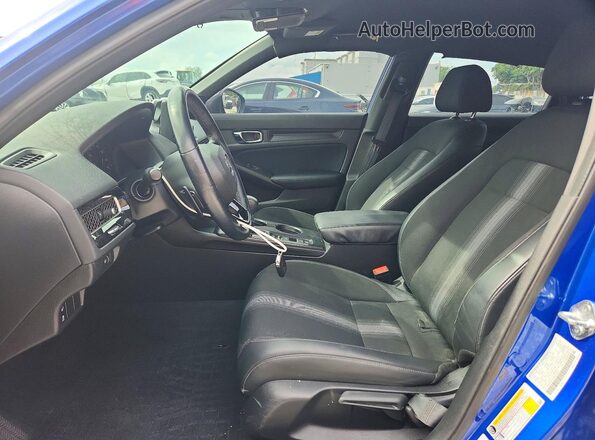 2HGFE2F51NH528077 2022 HONDA CIVIC Blue Widok wnętrza z przodu