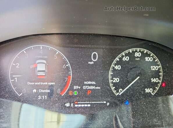2HGFE2F51NH539418 2022 HONDA CIVIC Gray Instrument cluster view