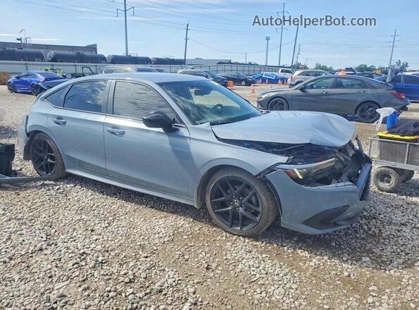 2HGFE2F51NH547132 2022 HONDA CIVIC Blue Передня права чверть