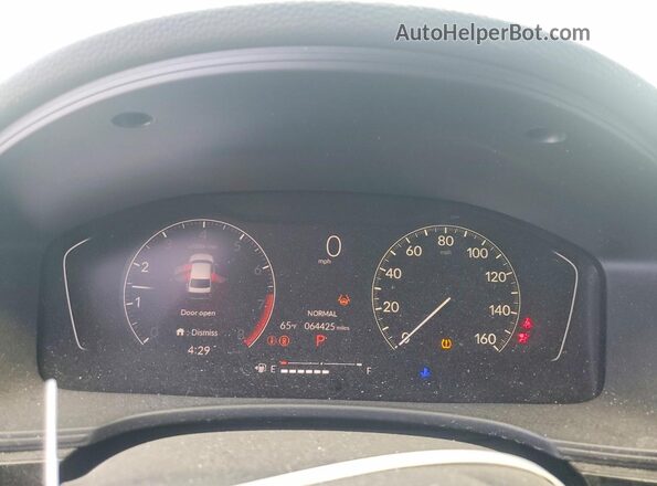 2HGFE2F51NH547132 2022 HONDA CIVIC Blue Вид щитка приладів
