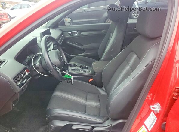 2HGFE2F51NH592376 2022 HONDA CIVIC Red Front interior view