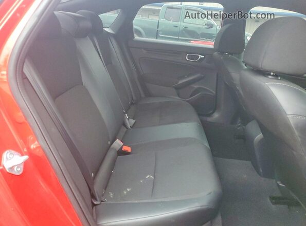 2HGFE2F51NH592376 2022 HONDA CIVIC Red Rear seats view