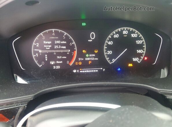 2HGFE2F51NH592376 2022 HONDA CIVIC Red Instrument cluster view