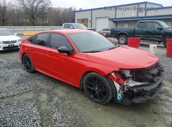 2HGFE2F51NH592376 2022 HONDA CIVIC Red Front right