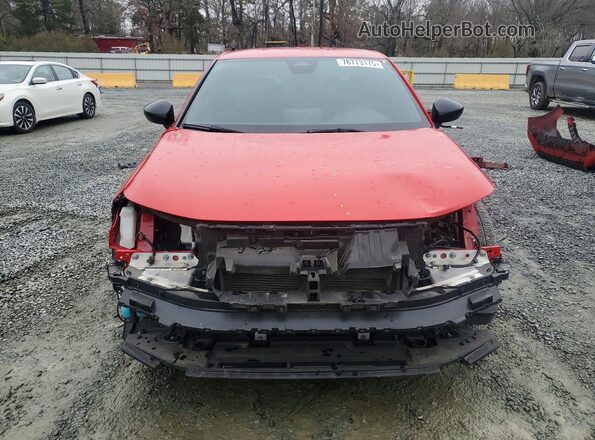 2HGFE2F51NH592376 2022 HONDA CIVIC Red Front view