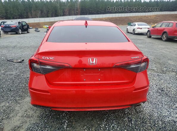 2HGFE2F51NH592376 2022 HONDA CIVIC Red Rear view