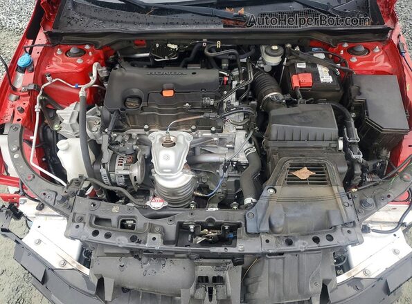 2HGFE2F51NH592376 2022 HONDA CIVIC Red Rear interior view