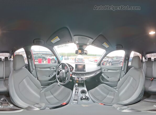 2HGFE2F51NH592376 2022 HONDA CIVIC Red 360 interior view