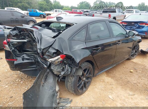 2HGFE2F51NH596198 2022 HONDA CIVIC Black Trasero derecho