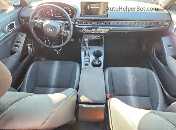 2HGFE2F51NH602324 2022 HONDA CIVIC Белый Вид панели приборов