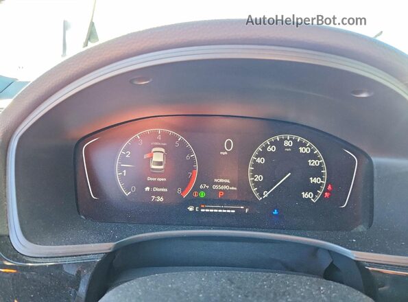 2HGFE2F51NH602324 2022 HONDA CIVIC Белый Вид щитка приборов