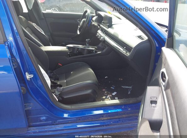 2HGFE2F51PH523075 2023 HONDA CIVIC Blue Widok wnętrza z przodu