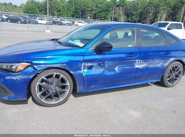 2HGFE2F51PH523075 2023 HONDA CIVIC Blue Widok z przodu