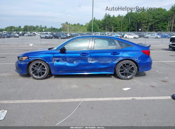 2HGFE2F51PH523075 2023 HONDA CIVIC Blue Widok wnętrza z tyłu