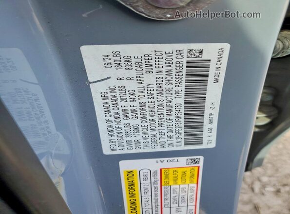 2HGFE2F51RH594750 2024 HONDA CIVIC Gray Engine compartment view