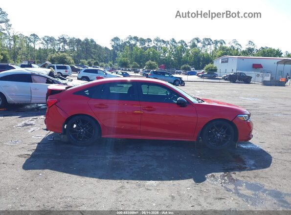 2HGFE2F51RH596501 2024 HONDA CIVIC Red Вид задньої частини салону