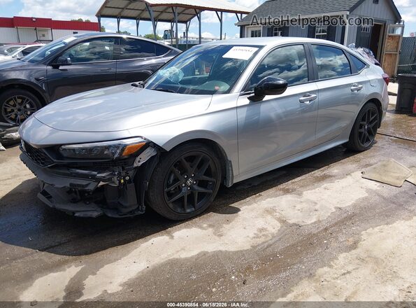 2HGFE2F51SH517088 2025 HONDA CIVIC Silver Առջևի ձախ երեք քառորդ տեսարան