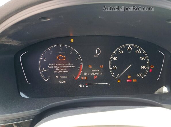2HGFE2F51SH536613 2025 HONDA CIVIC Black Սարքավորումների վահանակի տեսք