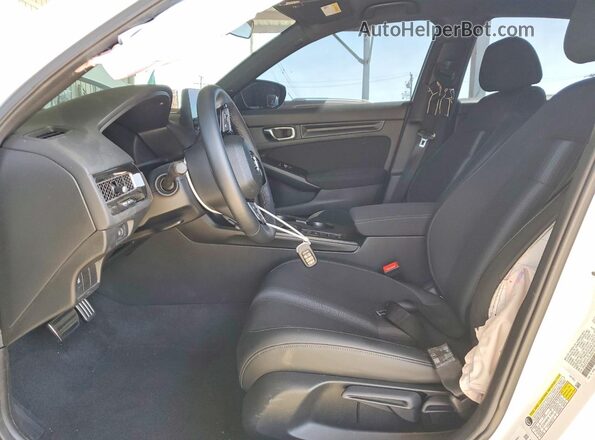 2HGFE2F51SH592101 2025 HONDA CIVIC White Widok wnętrza z przodu