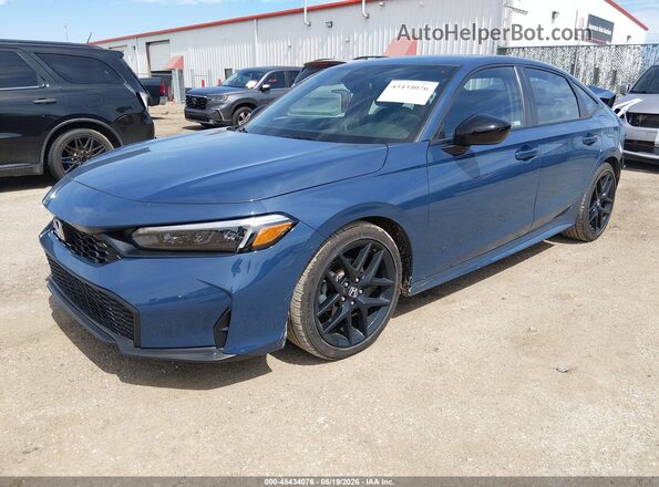 2HGFE2F51TH501572 2026 HONDA CIVIC Blue Передня ліва чверть