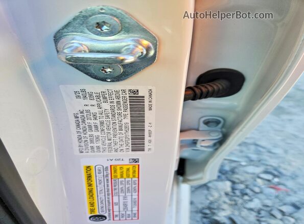 2HGFE2F51TH526519 2026 HONDA CIVIC White Vista del compartimento del motor