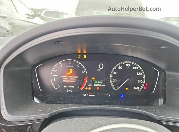 2HGFE2F51TH577941 2026 HONDA CIVIC Blue Սարքավորումների վահանակի տեսք