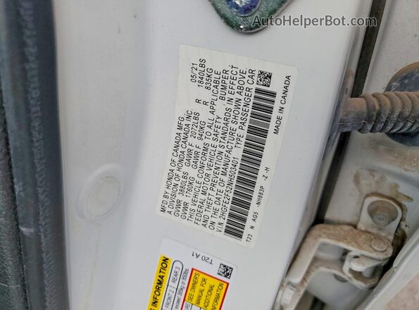 2HGFE2F52NH503401 2022 HONDA CIVIC White Engine compartment view