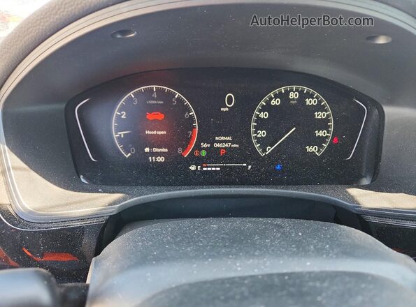 2HGFE2F52NH530534 2022 HONDA CIVIC Silver Вид щитка приладів