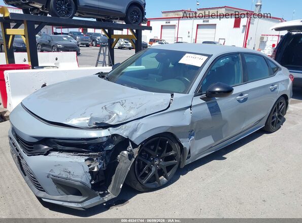 2HGFE2F52NH561332 2022 HONDA CIVIC Light Blue Front left