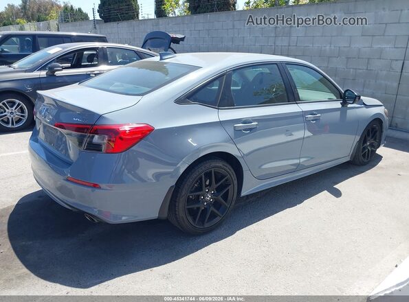 2HGFE2F52NH561332 2022 HONDA CIVIC Light Blue Rear right