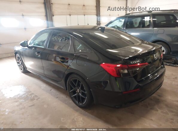 2HGFE2F52NH583699 2022 HONDA CIVIC Black Հետևի ձախ