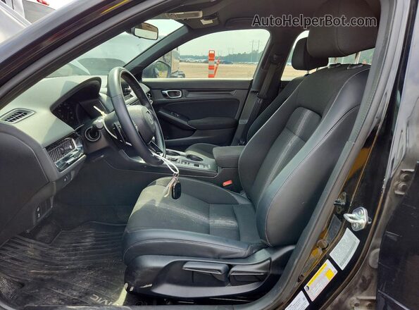 2HGFE2F52NH596467 2022 HONDA CIVIC Black Widok wnętrza z przodu