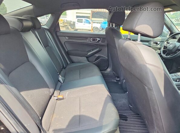 2HGFE2F52NH596467 2022 HONDA CIVIC Black Widok tylnych siedzeń