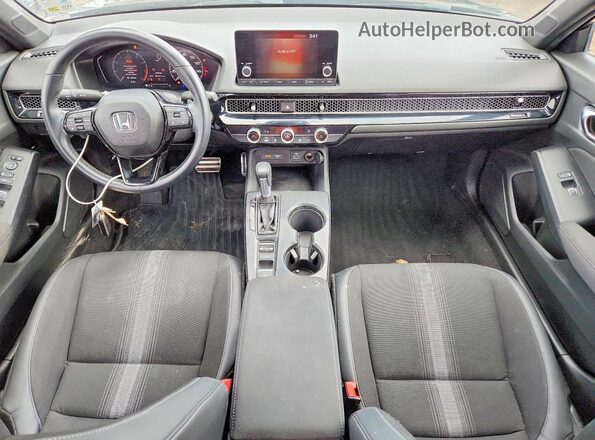 2HGFE2F52NH596467 2022 HONDA CIVIC Black Widok deski rozdzielczej